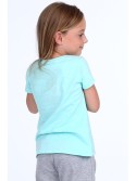 T-Shirt mit Applikation mint NDZ8171 – Online-Shop – Boutique